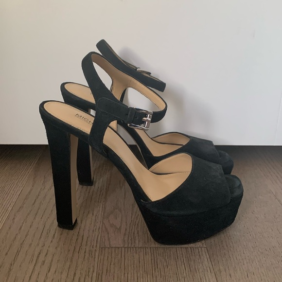 Black Platform Michael Kors Heels - Picture 1 of 6